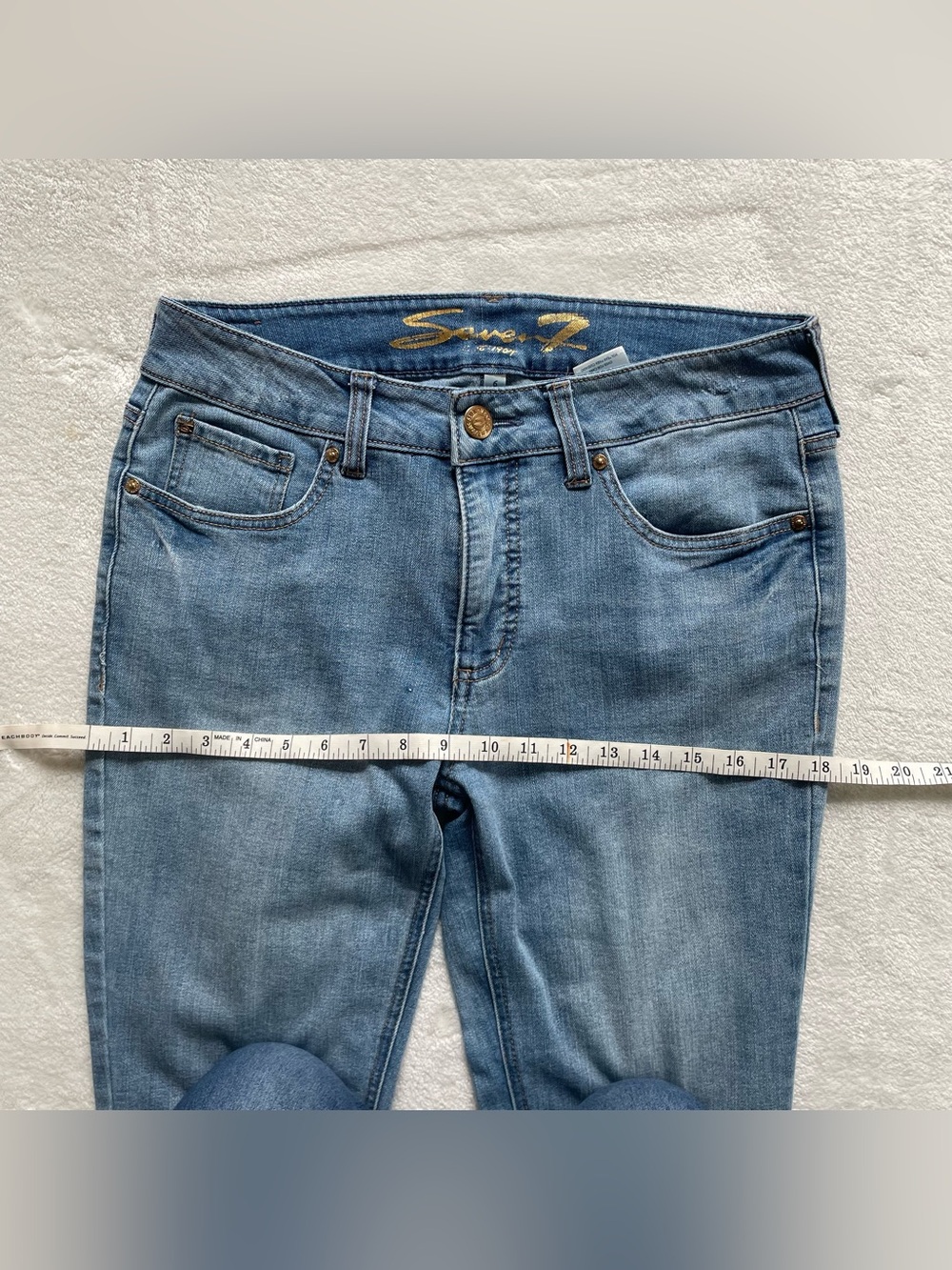 Seven7 Jeans Ankle Cropped Denim Jeans size 6 - Picture 7 of 12